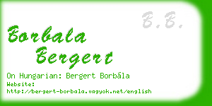 borbala bergert business card